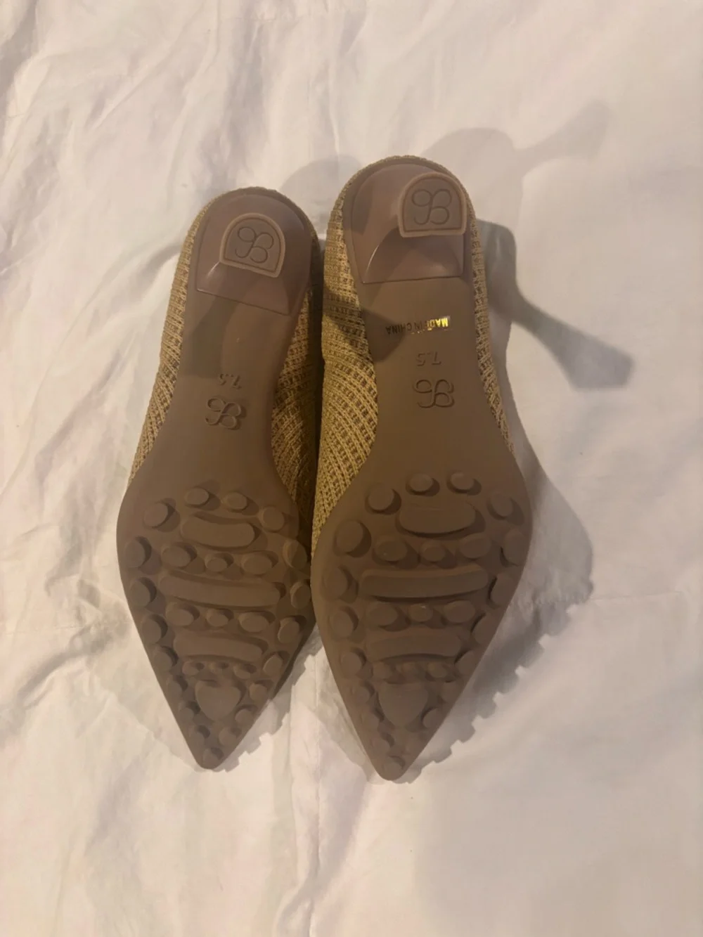 Knit Pointed-Toe Pumps in Taupe - Picture 10 of 13